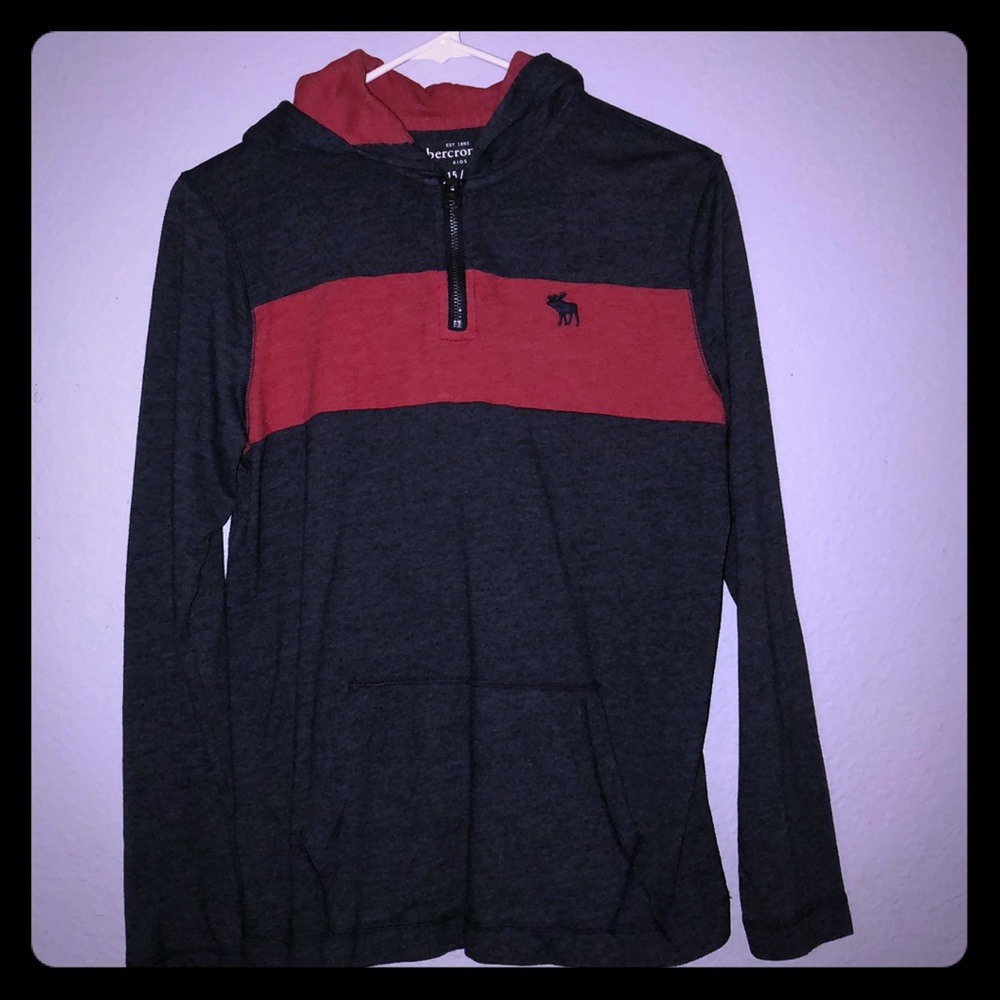 Navy blue and red ambercrombie sweater